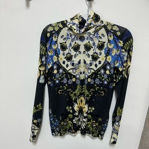 Etro floral turtleneck